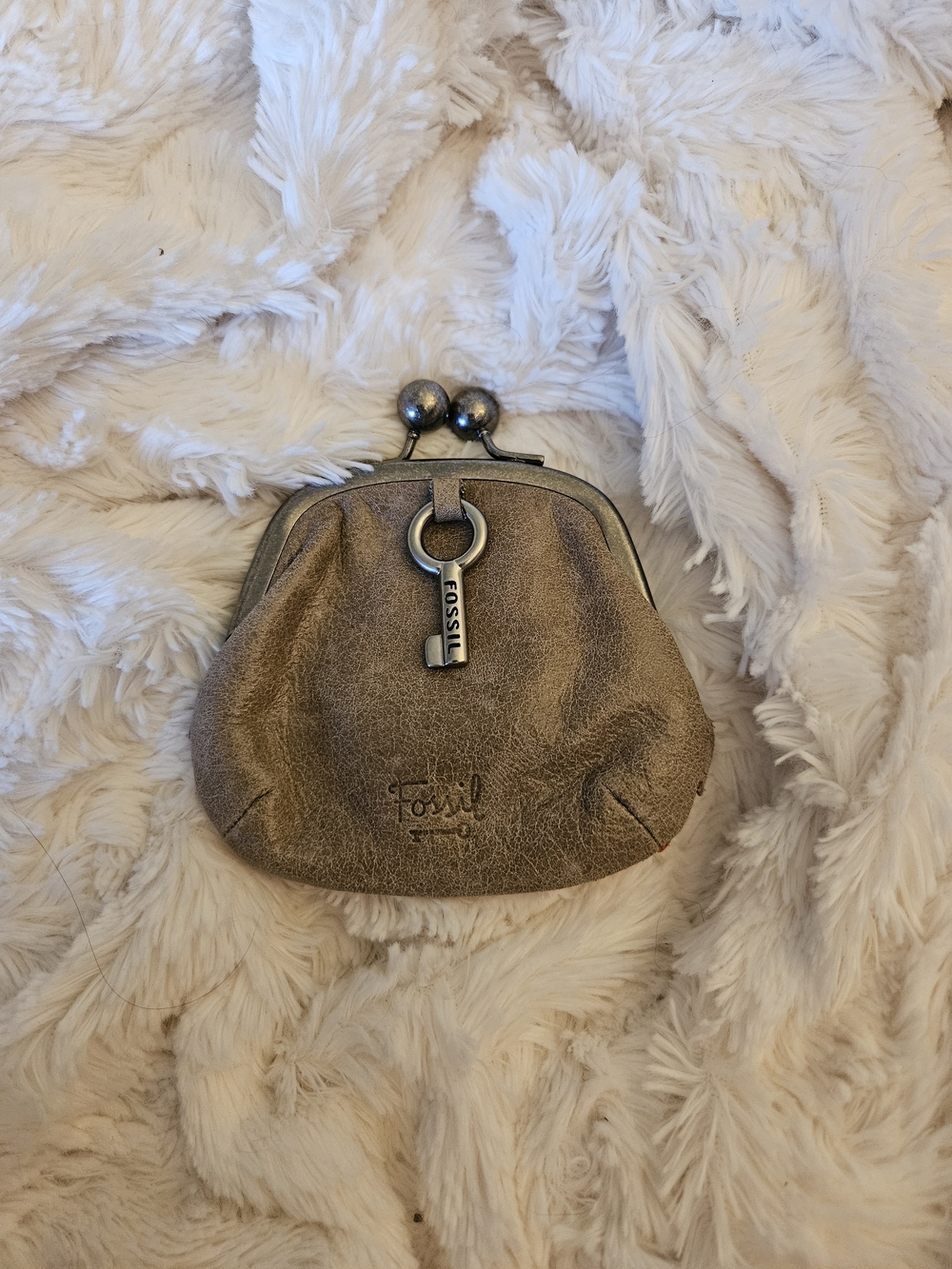 Fossil✨️Striped Suede Coin Purse - Picture 2 of 7